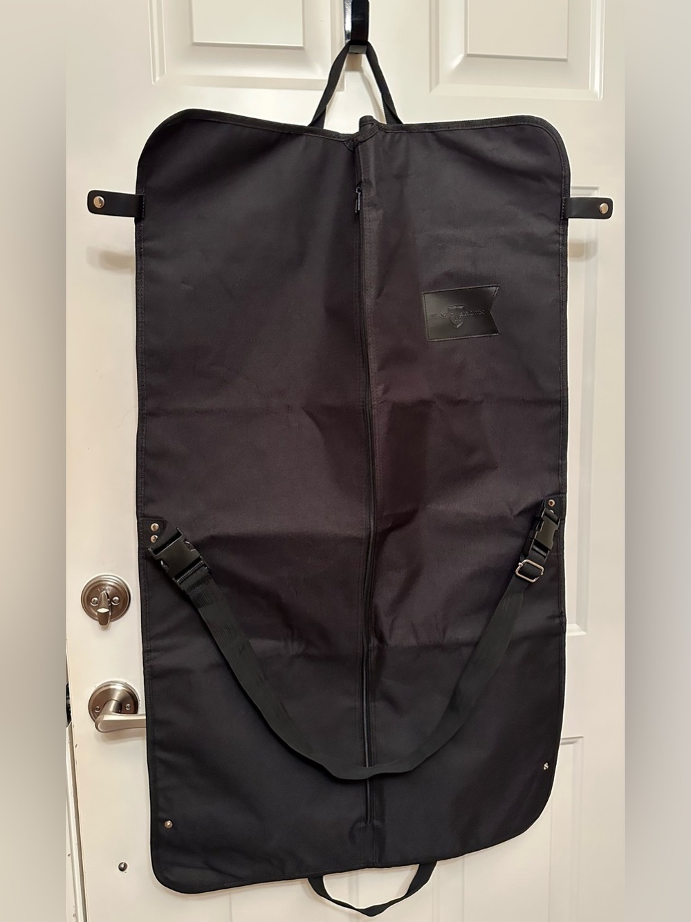 Black Garment Bag with Carry Strap